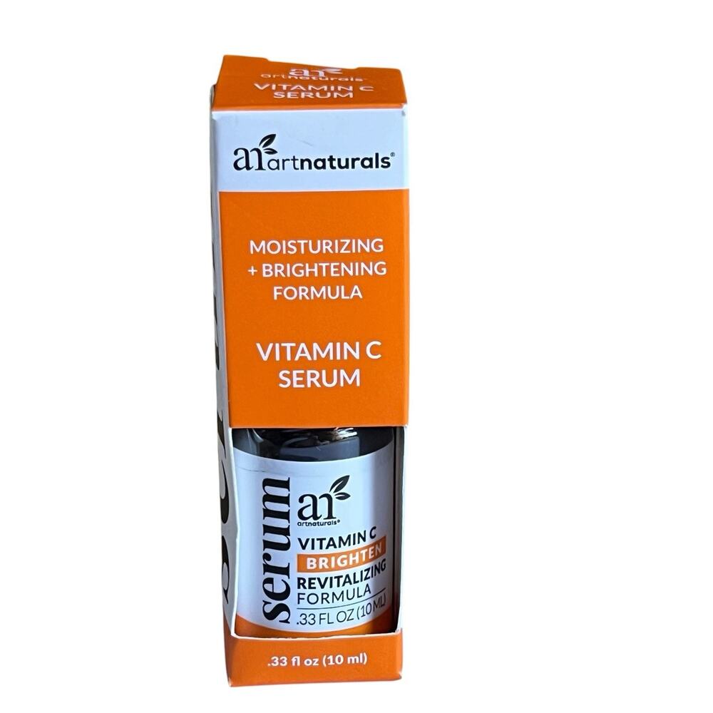 ArtNaturals Vitamin C Serum Brighten Moisturize Dull Dry Skin 0.33 fl oz / 10 ml